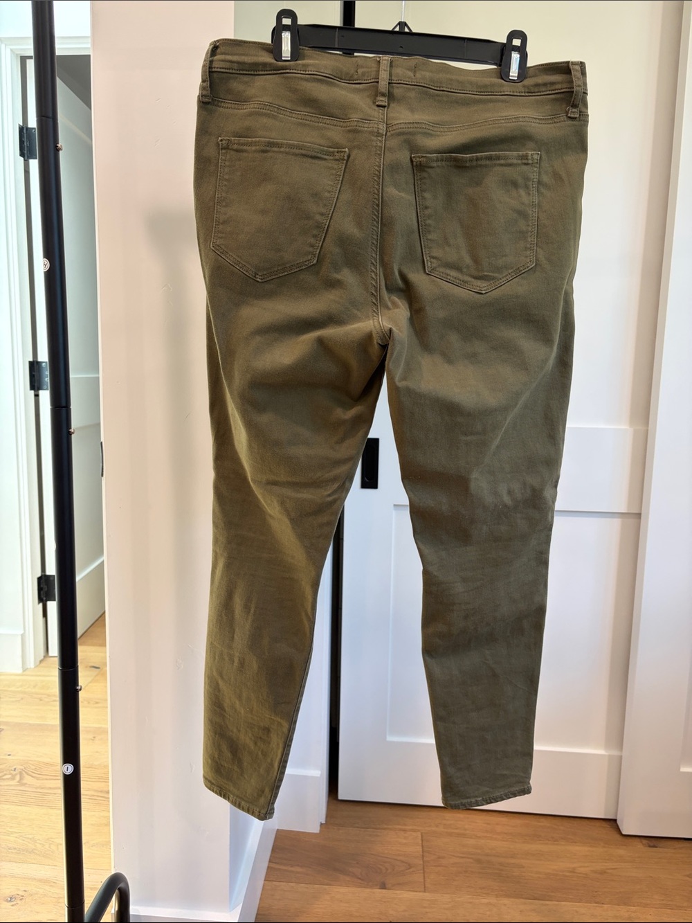 GAP Olive Green Distressed Jeggings - Picture 2 of 3